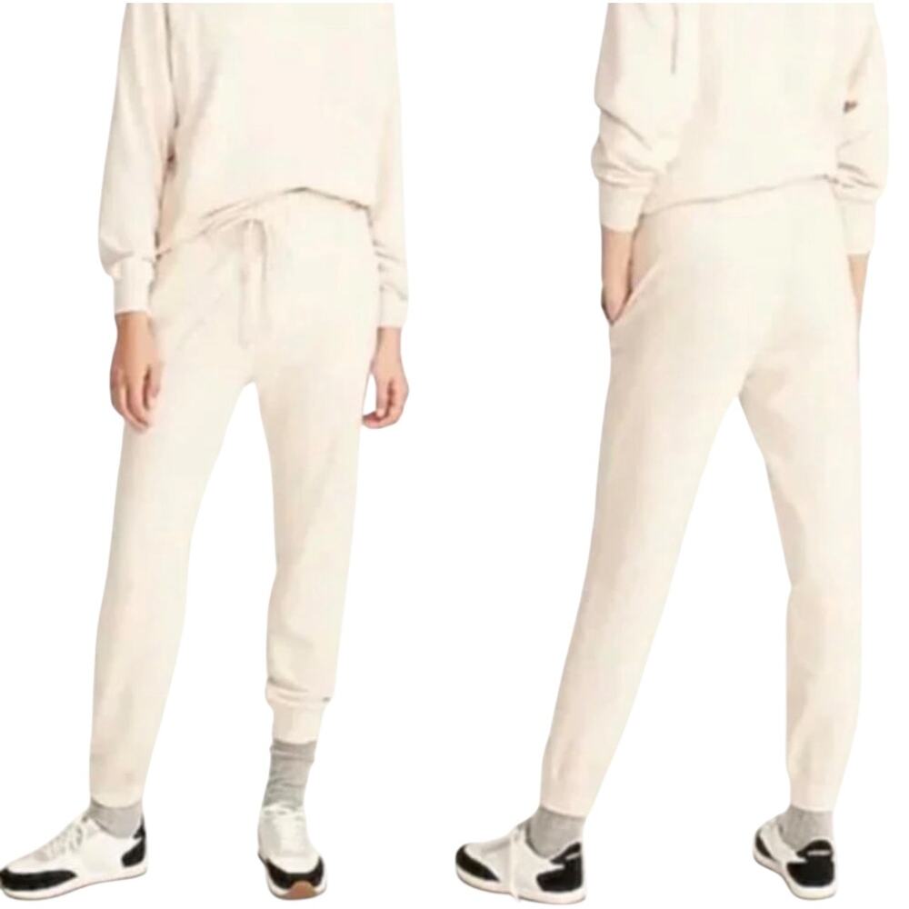 J.CREW Women’s Light Tan Drawstring Athleisure Knit Jogger Pant XL